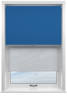 Rimini (Blackout), Cobalt & Optima Tide - Double Roller Blind
